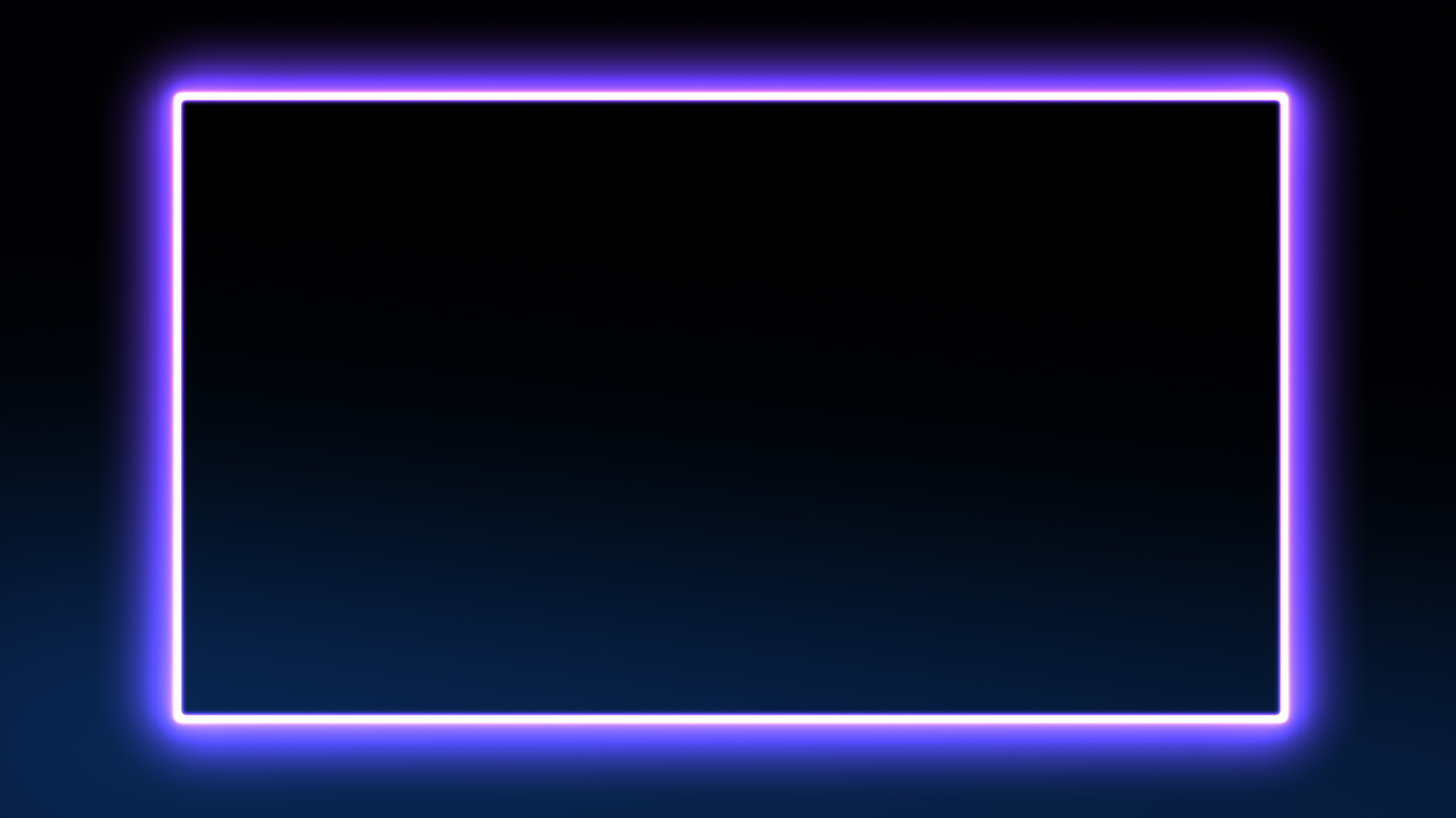 Abstract bright neon frame in purple.